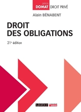 Droit des obligations - Alain Bénabent
