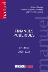 Finances publiques : 2025-2026 - Michel Bouvier
