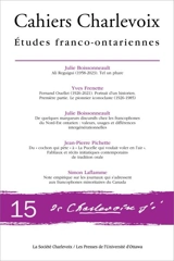 Etudes franco-ontariennes no. 15
