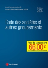 Code des sociétés et autres groupements : édition 2026