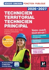 Technicien territorial, technicien principal 2026-2027 : concours externe, interne, 3e voie et examens professionnels, catégorie B : votre coach tout-en-un ! - Christine Drapp