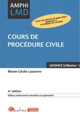 Cours de procédure civile : licence 3-master 1 - Marie-Cécile Lasserre