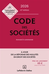 Code des sociétés 2026 : annoté & commenté