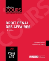 Droit pénal des affaires : cours & travaux dirigés : master - Philippe Bonfils