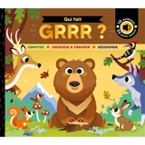 Qui fait grrr ? : compter, chercher & trouver, découvrir : 10 animaux, 55 puces sonores - Rebecca Weerasekera