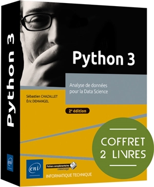 Python 3 : analyse de données pour la data science : coffret 2 livres - Sébastien Chazallet