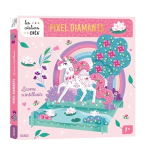 Licorne scintillante : pixel diamants - Léa Fabre