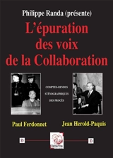 L’épuration des voix de la Collaboration - Philippe Randa (présente)