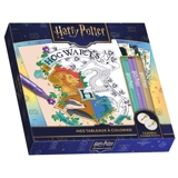 Harry Potter : Mes tableaux à colorier : Avec 3 feutres brillants - Play Bac Éditions