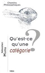 Qu'est-ce qu'une catégorie ? - Sébastien Motta