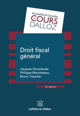 Droit fiscal général - Jacques Grosclaude