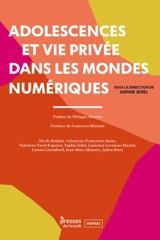 Adolescences et vie privée dans les mondes numériques