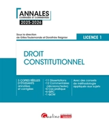 Droit constitutionnel : licence 1 : 2025-2026