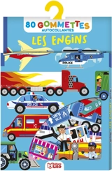 Les engins : 80 gommettes autocollantes - Mattia Cerato