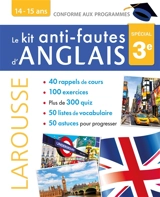 Le kit anti-fautes d'anglais, spécial 3e : 14-15 ans : conforme aux programmes - Céline Leclercq