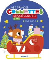 Mes grandes gommettes repositionnables : 2 ans : Vive Noël ! - Avec des gommettes bonus