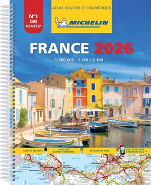 France 2026 : atlas routier et touristique : spirale - Manufacture française des pneumatiques Michelin