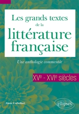 Les grands textes de la littérature française : une anthologie commentée. XVe-XVIe siècles