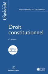 Droit constitutionnel 2025 - Ferdinand Mélin-Soucramanien