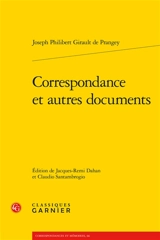 Correspondance : et autres documents - Philibert-Joseph Girault de Prangey
