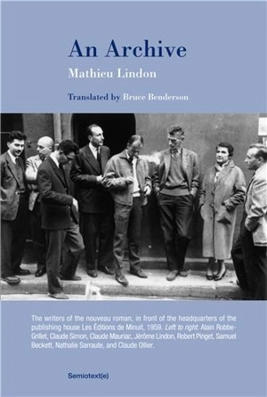Mathieu Lindon An Archive - Mathieu Lindon