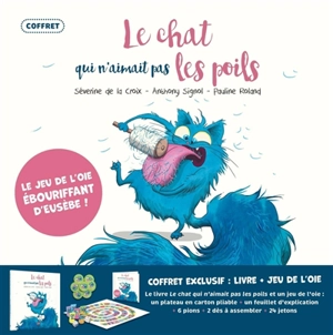 Le chat qui n'aimait pas les poils : le jeu de l'oie ébouriffant d'Eusèbe ! : coffret - Séverine de La Croix