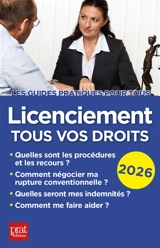 Licenciement, tous vos droits : 2026 - Jacques Coudert