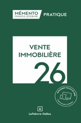 Vente immobilière 2026 - Editions Francis Lefebvre