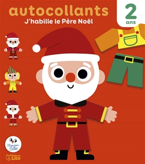 J'habille le Père Noël : autocollants - Marion Billet