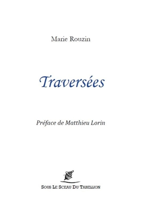 Traversées - Marie Rouzin