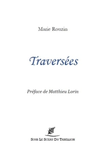 Traversées - Marie Rouzin