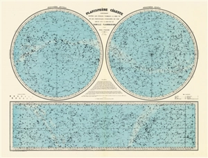 Planisphère céleste. Celestial planisphere - Camille Flammarion