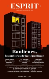 Esprit, n° 527. Banlieues, les oubliées de la République
