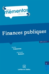 Finances publiques - Xavier Cabannes