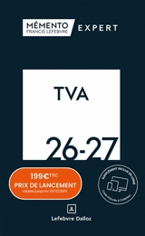 TVA 2026-2027 - Editions Francis Lefebvre