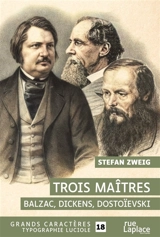 Trois maîtres : Balzac, Dickens, Dostoïevski - Stefan Zweig