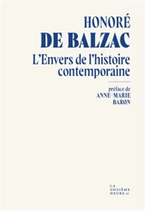 L'envers de l'histoire contemporaine - Honoré de Balzac