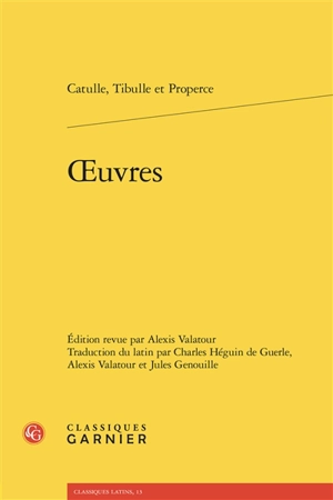 Oeuvres - Catulle
