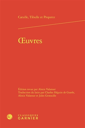 Oeuvres - Catulle