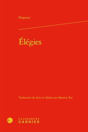 Elégies - Properce