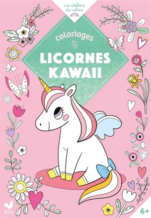 Coloriages licornes kawaii