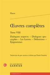 Oeuvres complètes. Vol. 8 - Platon