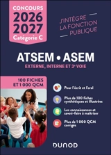 ATSEM-ASEM : externe, interne et 3e voie : 100 fiches et 1.000 QCM, concours catégorie C 2026-2027 - Corinne Pelletier