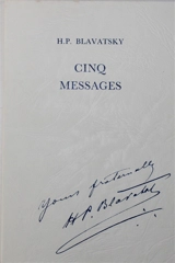 Cinq messages : aux théosophes américains, aux congrès de 1888, 1889, 1890, 1891 - H. P. Blavatsky