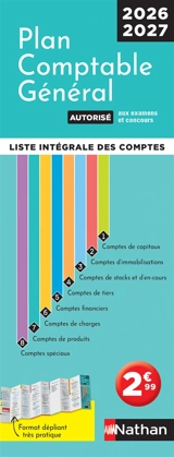 Plan comptable général 2026-2027 : liste intégrale des comptes : autorisé aux examens et concours - Jean-Luc Siegwart