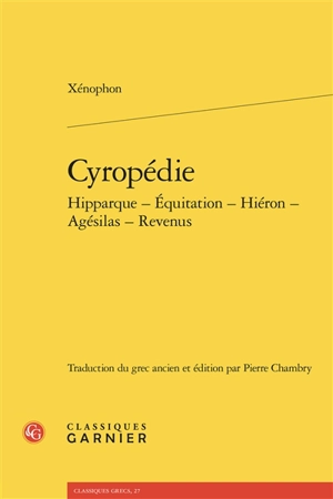Cyropédie - Xénophon