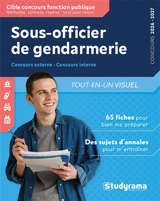 Sous-officier de gendarmerie : catégorie B : 45 fiches visuelles pour bien me préparer - Marc Dalens