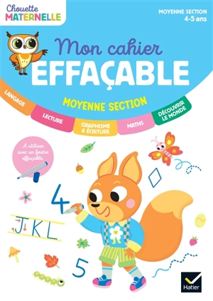 Mon cahier effaçable : moyenne section, maternelle 4-5 ans - Albert Cohen