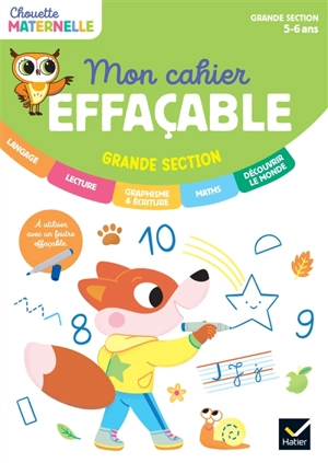 Mon cahier effaçable : grande section, maternelle 5-6 ans - Albert Cohen