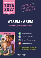 ATSEM, ASEM, externe, interne et 3e voie : annales : catégorie C, concours 2026-2027 - Corinne Pelletier